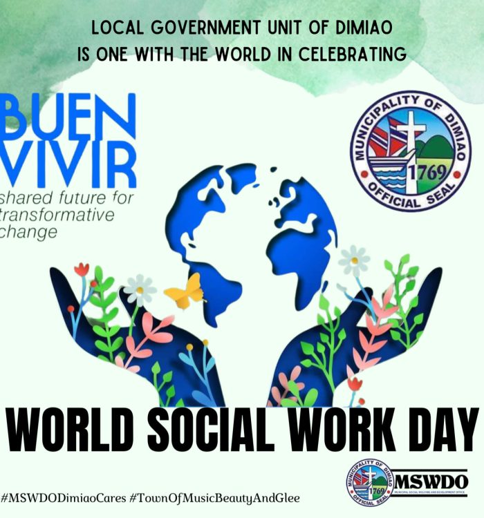 The Local Government Unit Of Dimiao, Bohol, Under The Office Of The Municipal Social Welfare And Development, Joins The Global Community In Celebrating World Social Work Day!